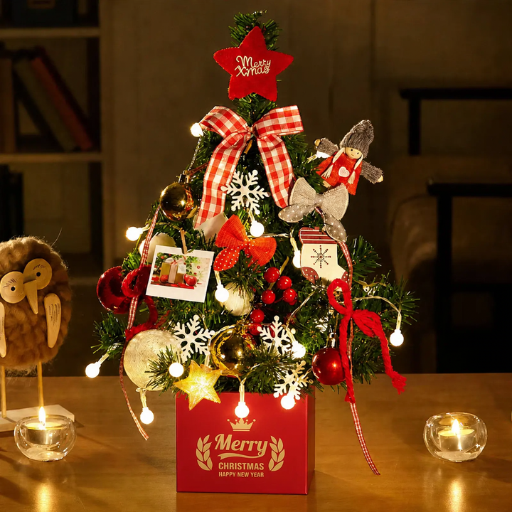 Decorative table Christmas tree with lighting, 45 cm