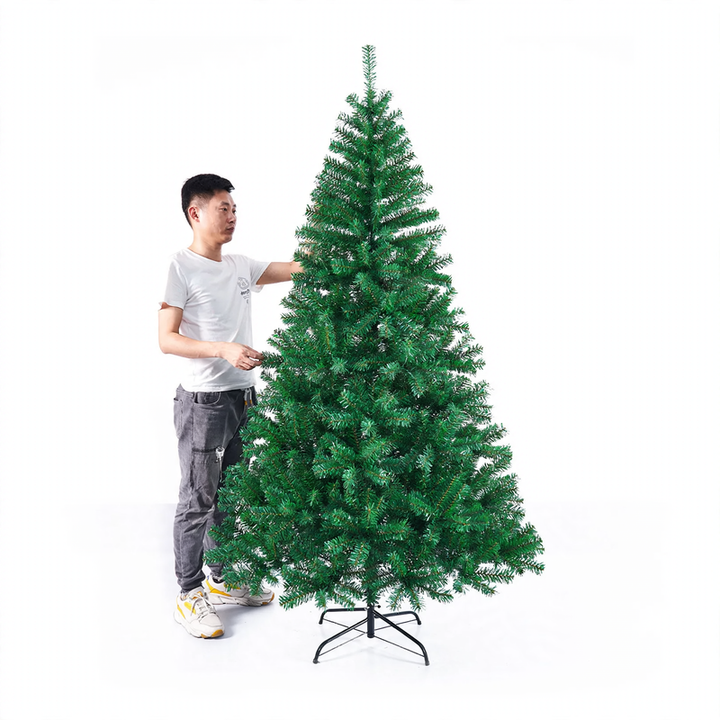 Artificial Christmas tree with flocking