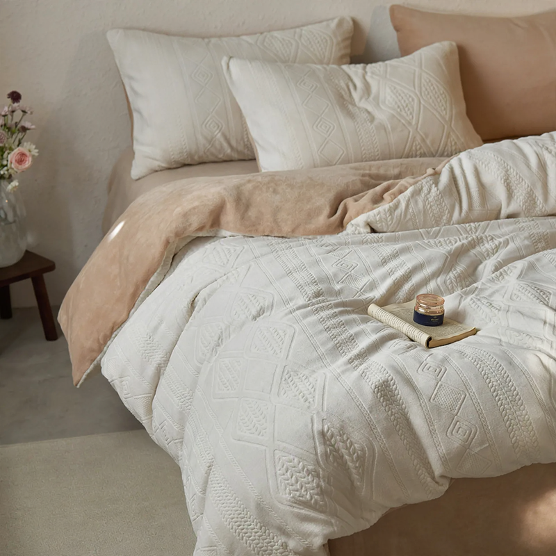 Fleece bedding set, 4-piece, Winter