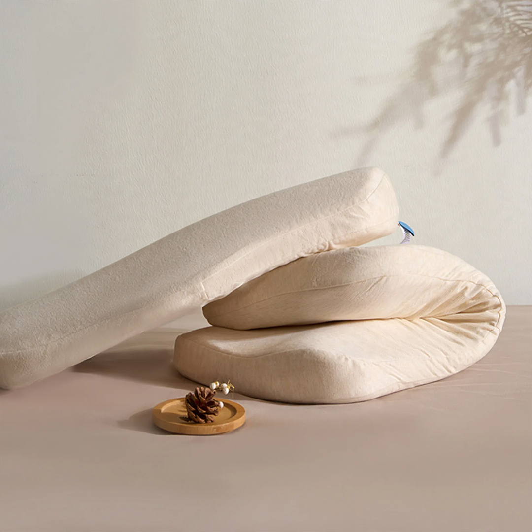 Memory foam neck support pillow, washable