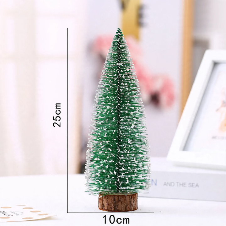 Mini Christmas tree, table decoration with snow effect