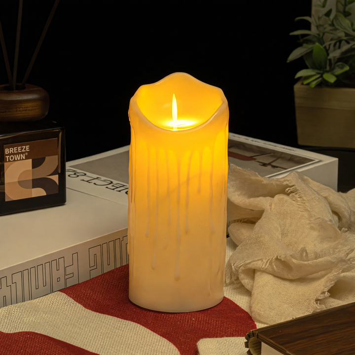 LED Real Wax Look Candle with Flicker Effect
