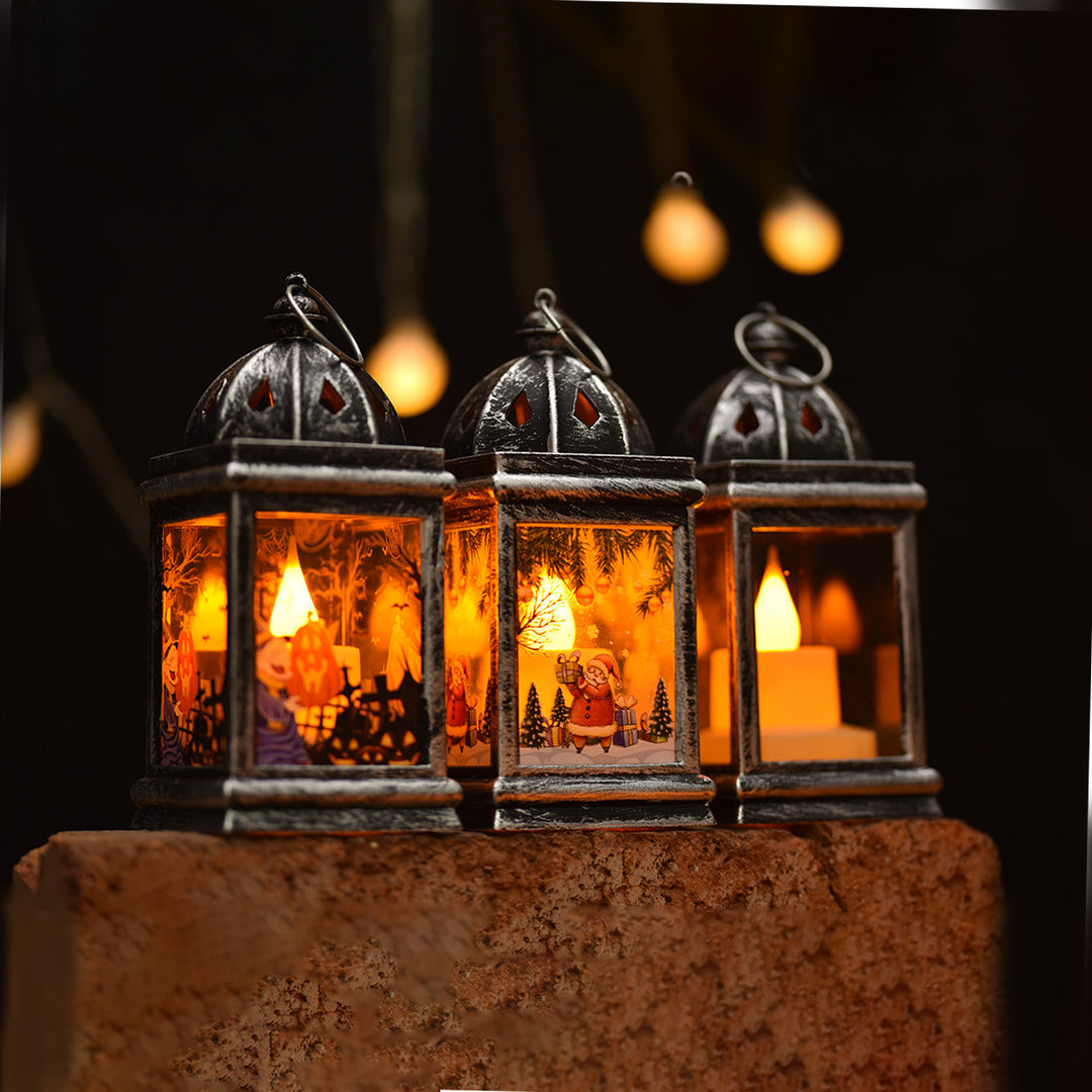 Decorative LED Wind Light Lantern in Retro Style