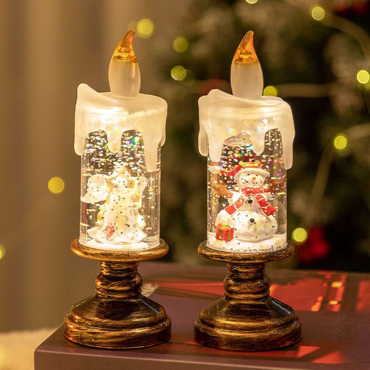 LED Christmas candle with light effect, table decoration