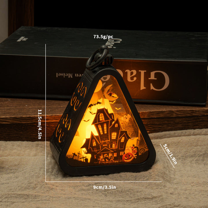 Decorative LED lantern in retro style for Christmas