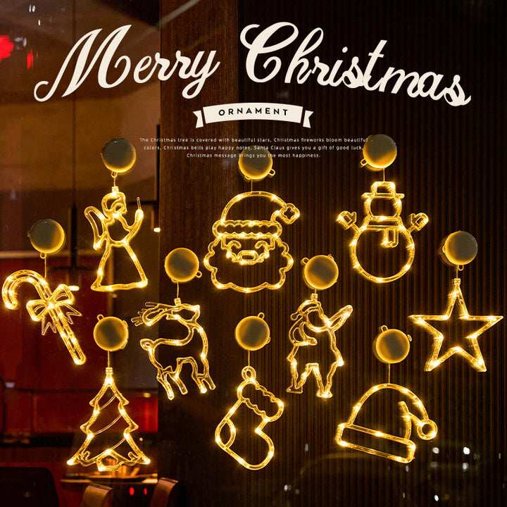 LED window decoration light with suction cup for Christmas