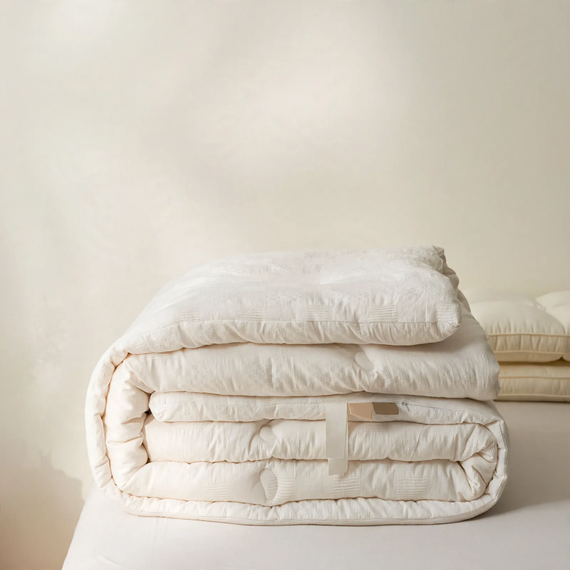 Soy fiber duvet, cotton cover, various weights