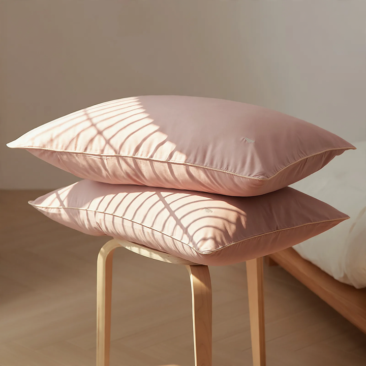 Cotton pillowcase, brushed, Pair