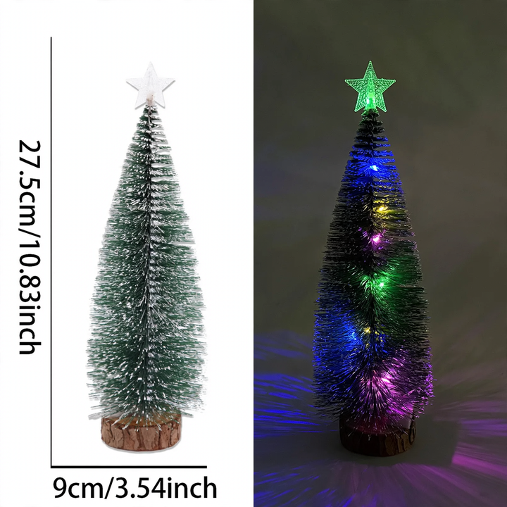 Mini Christmas tree with LED lighting as table decoration