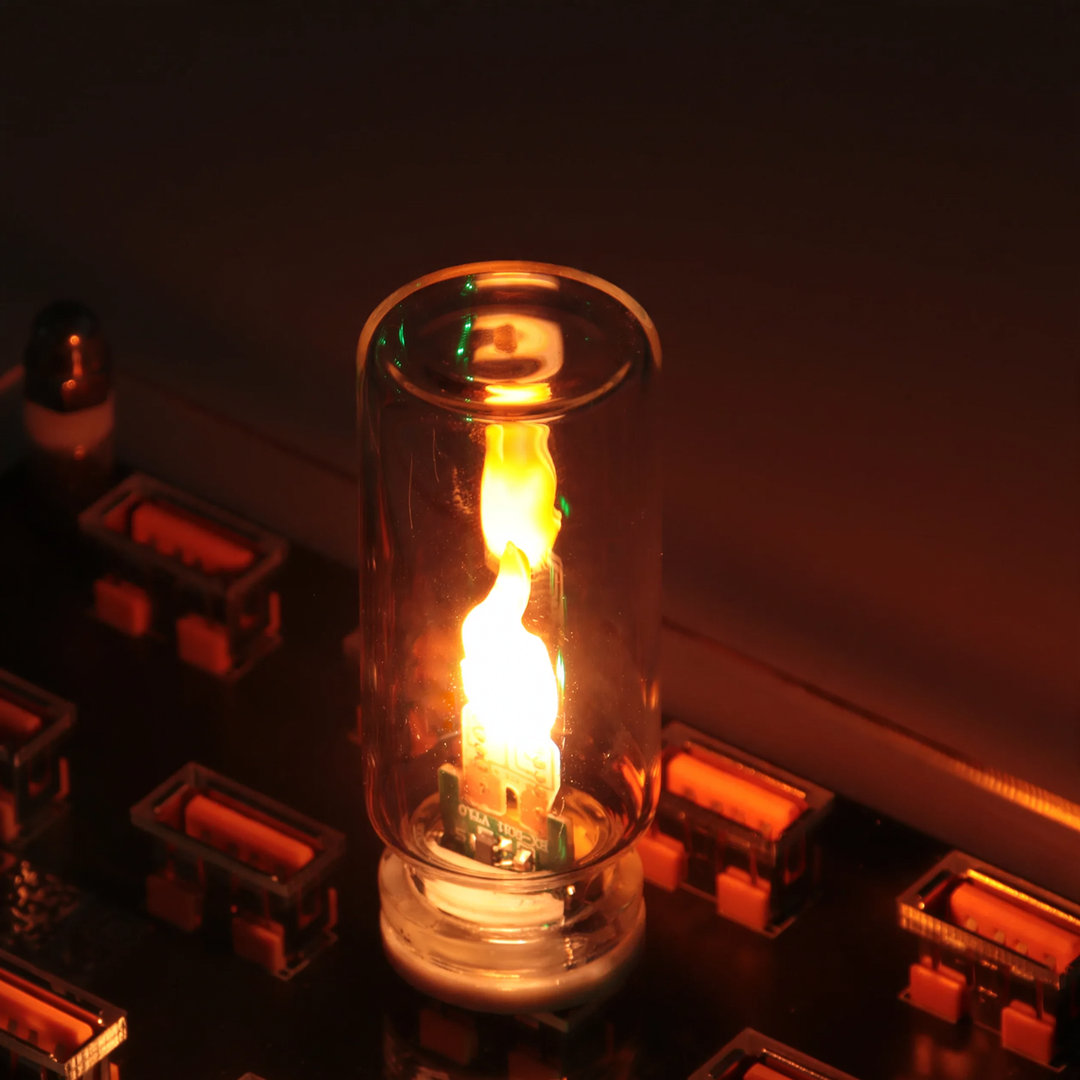 LED flame light with USB connection