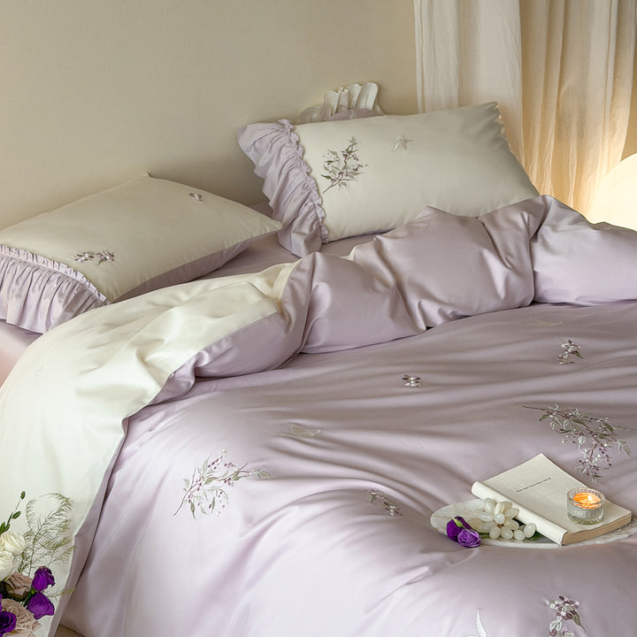 Bedding set made of long-staple cotton, French style
