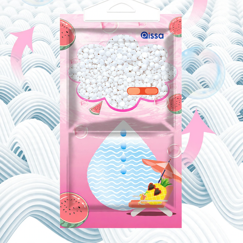 Hanging dehumidifier bag with calcium chloride
