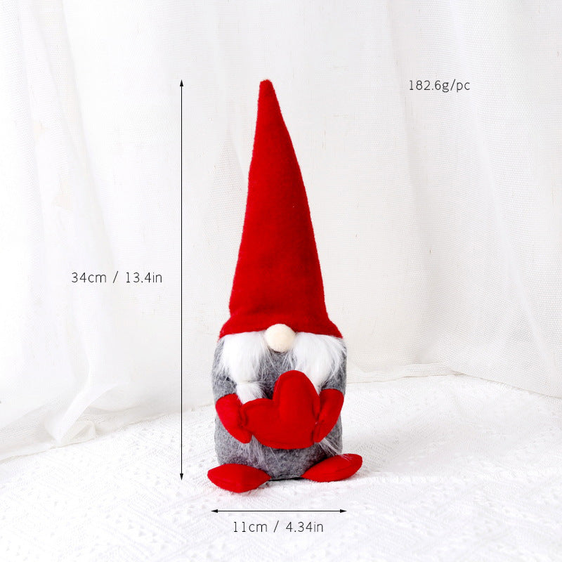 Christmas elf figure, decorative fabric doll