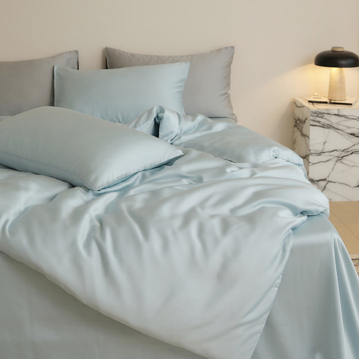Bedding set, 4-piece, Lyocell, Solid color