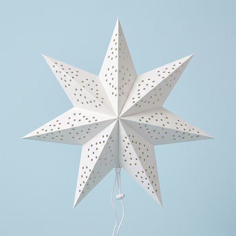 Decorative paper star for hanging