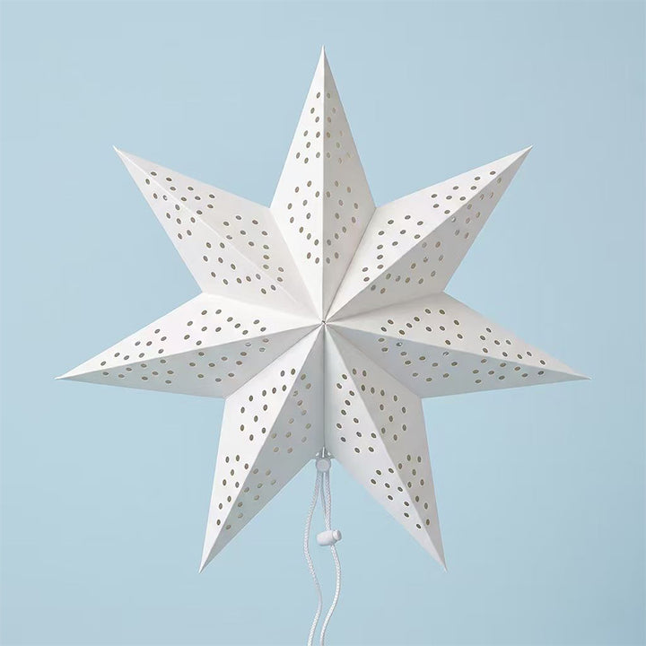 Decorative paper star for hanging