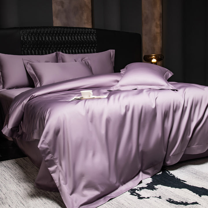 4-piece bedding set, long staple cotton, satin finish