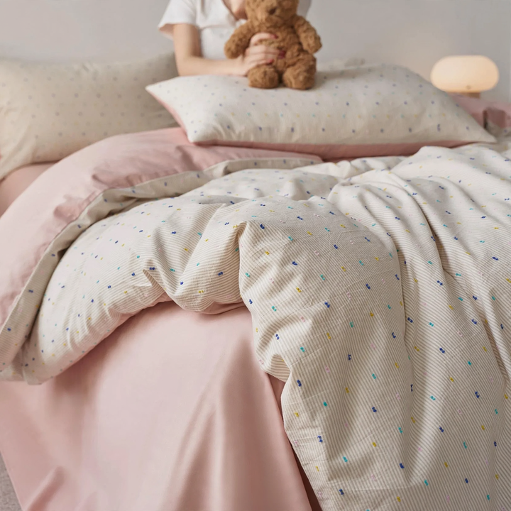 Cotton bedding set, 4-piece, sewing pattern