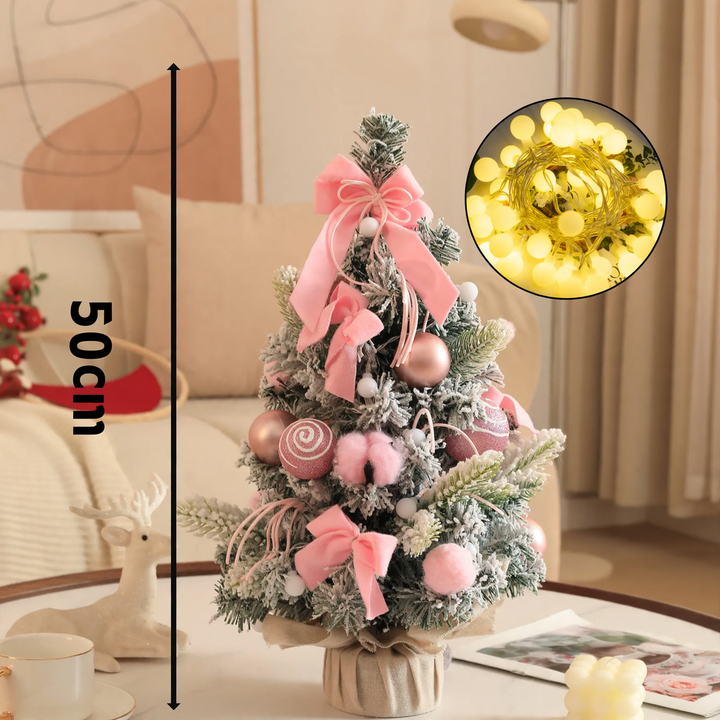 Decorative table Christmas tree sets with lighting