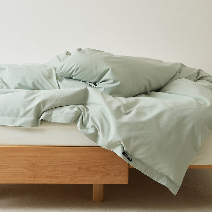 Cotton duvet cover, 100 thread count, brushed
