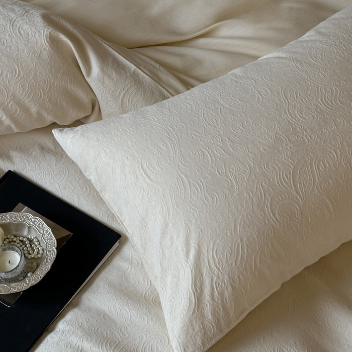 Cotton bedding set, jacquard relief, Japanese style