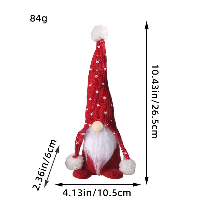 Gnome figure with knit hat and pompom, standing