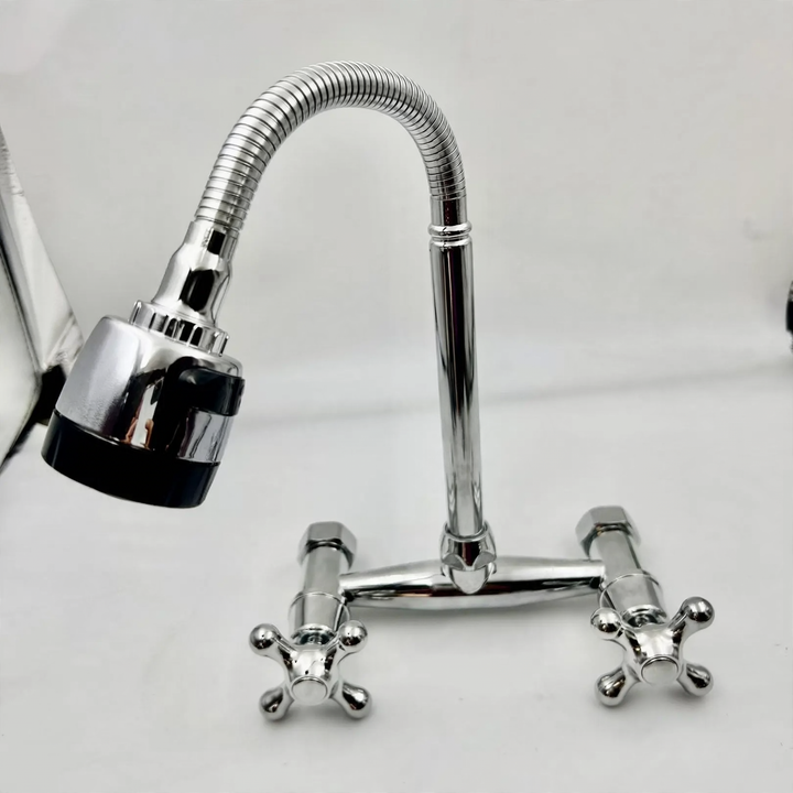 Built-in kitchen faucet with ceramic valve