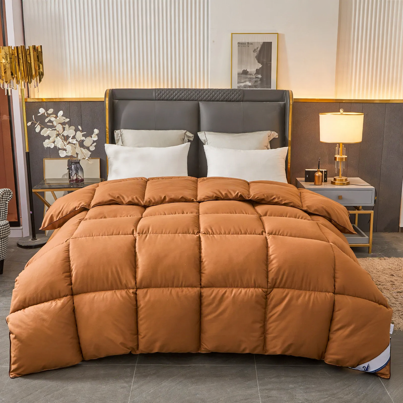 Duck down comforter, year-round