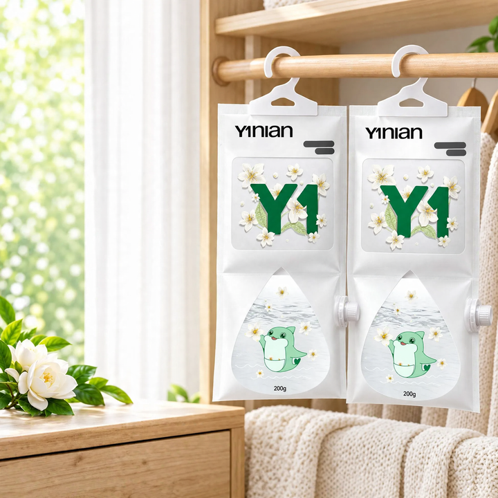 Hanging scent dehumidifier bag