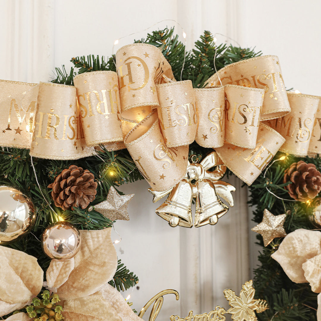 Christmas wreath with lighting, 50 cm