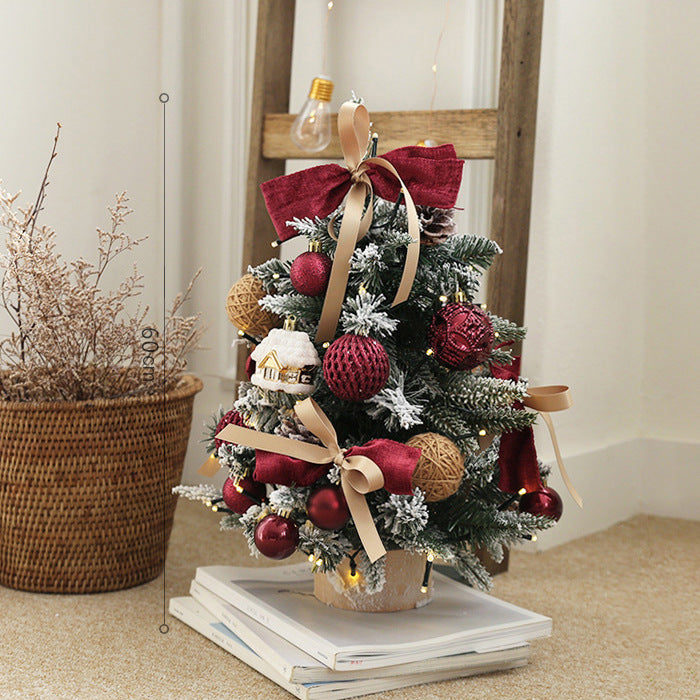 Artificial Christmas tree with lighting, PE, 45-90 cm