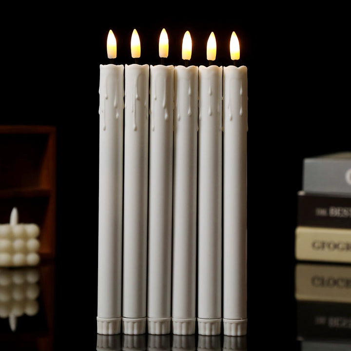 LED decorative candle with deceivingly real flicker effect