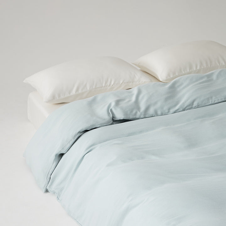 Lyocell duvet cover, 60 thread count, single piece