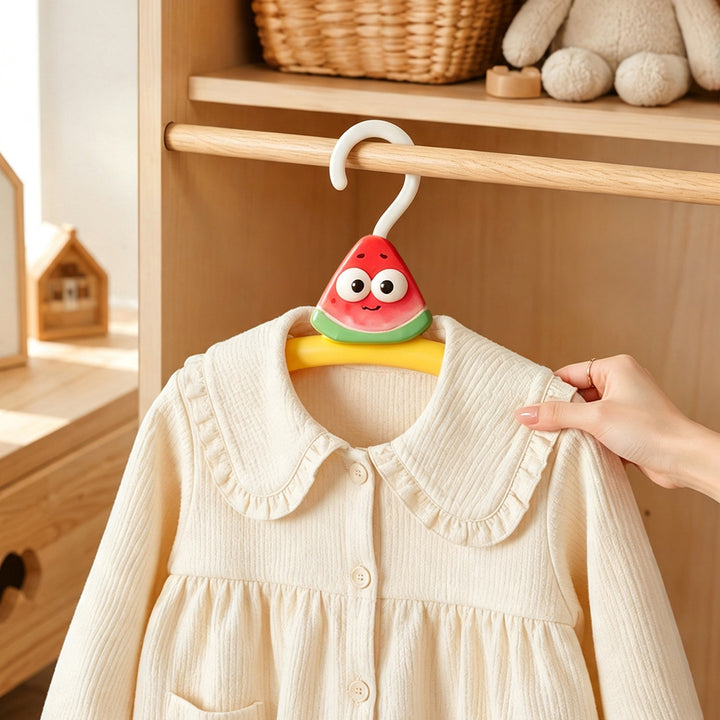 Plastic clothes hanger with cartoon design
