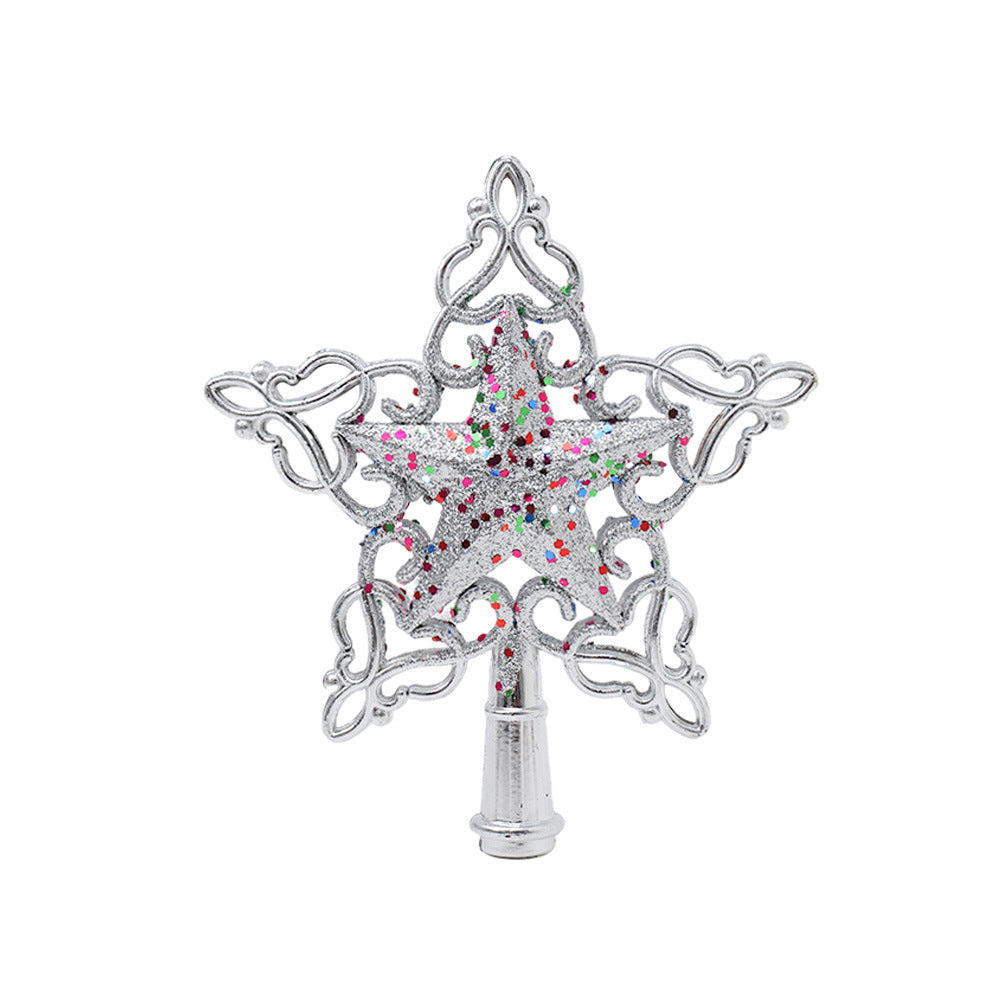 Decorative Christmas tree star made of plastic