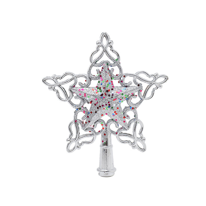 Decorative Christmas tree star made of plastic