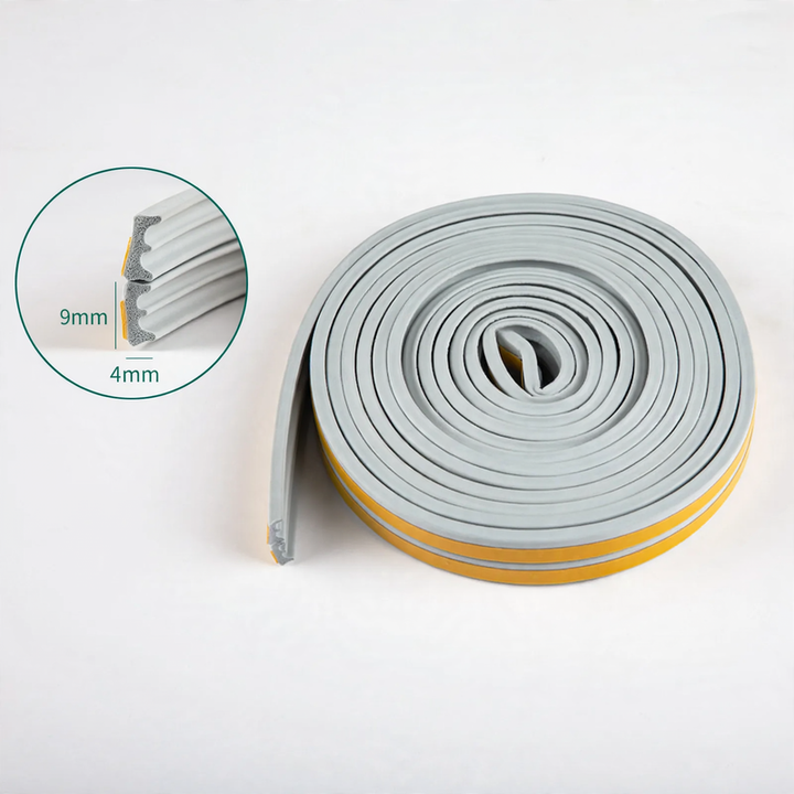 Door gap sealing strip for interior doors