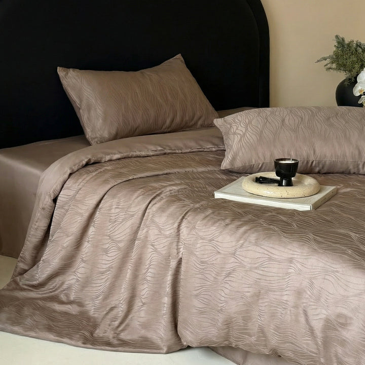Lyocell bedding with embroidery, 100s, summer