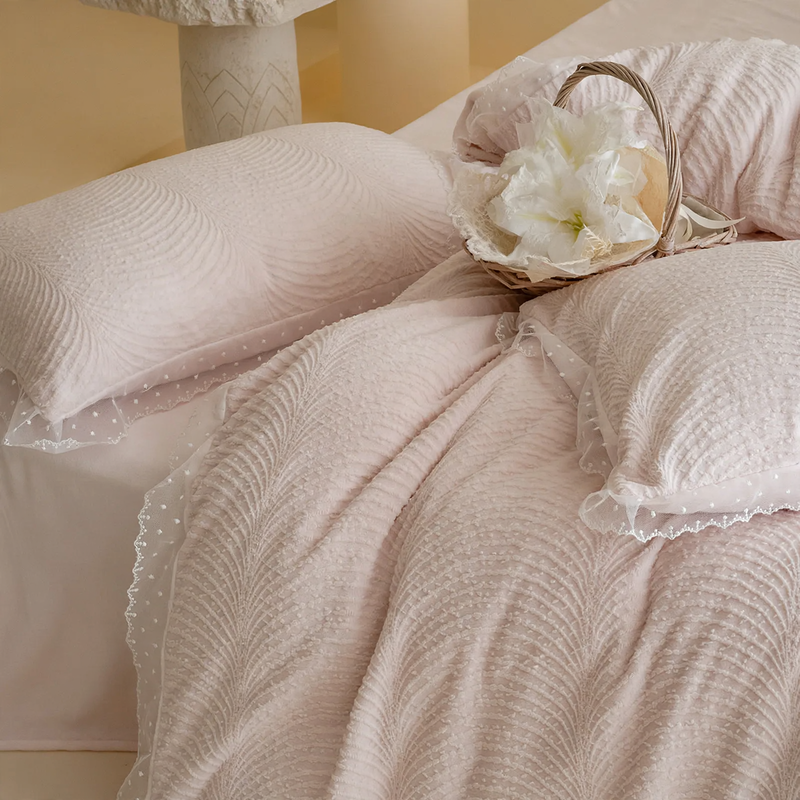 Milk fiber bedding set, 4-piece, winter, class A