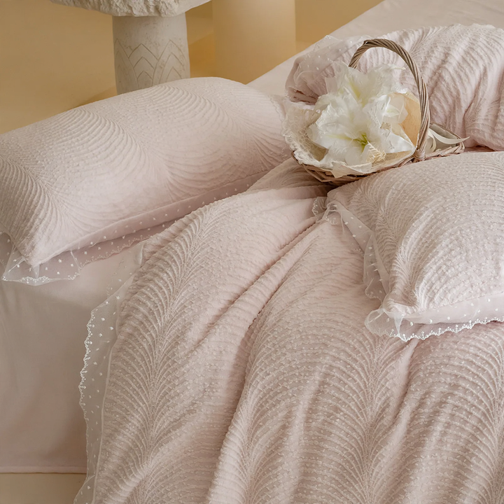 Milk fiber bedding set, 4-piece, winter, class A