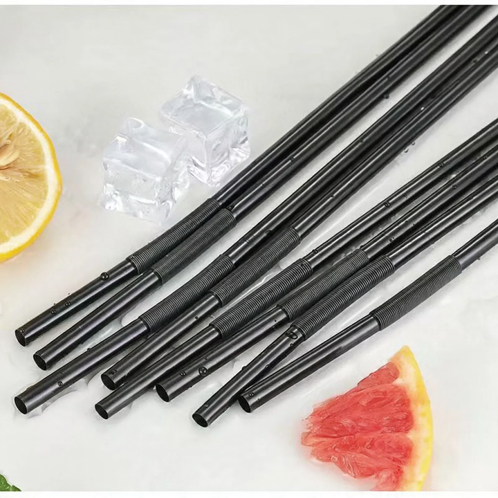 Plastic drinking straws, individually packed