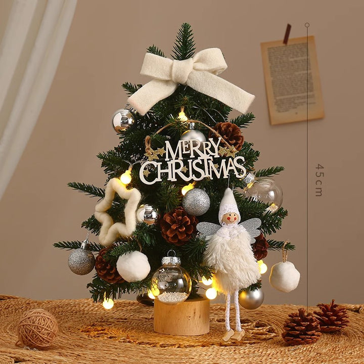 Artificial Christmas tree with lighting, PE, 40-90 cm