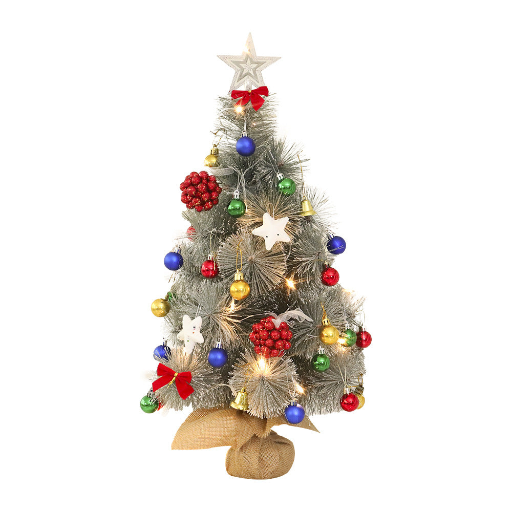 Mini Christmas tree made of pine needles, 60 cm, illuminated