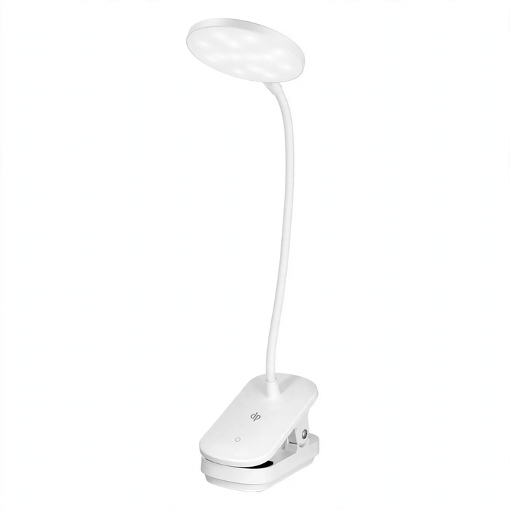 Flexible clamp lamp for desk and bed