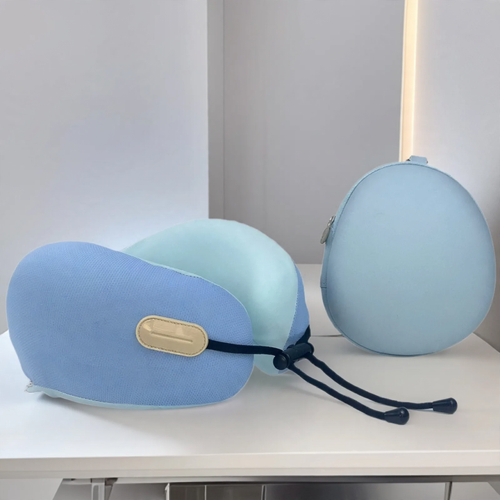 U-shaped neck pillow with memory foam