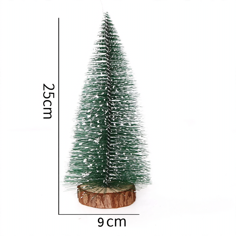 Miniature Christmas tree with snow look