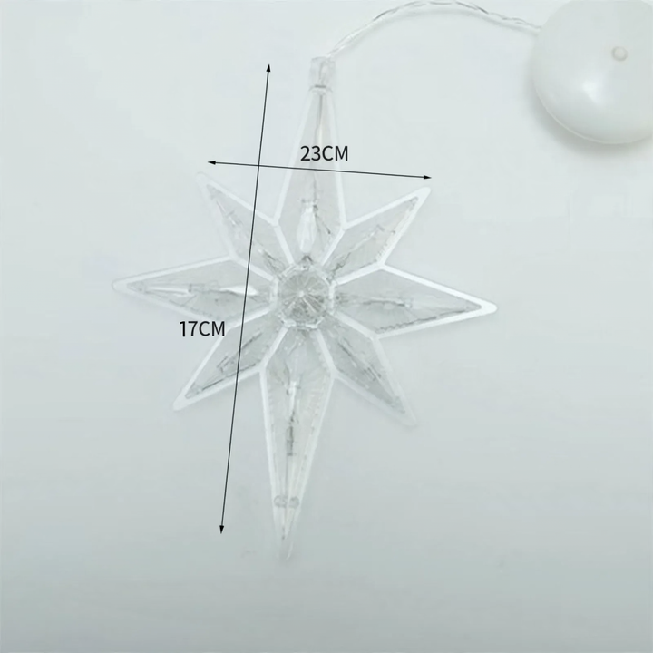 LED pendant light with suction cup for festive windows