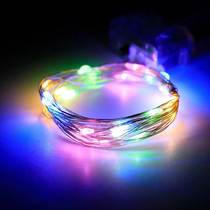 LED Copper Wire String Lights with Battery Box