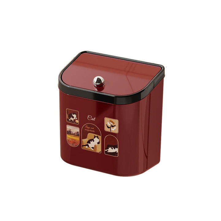 Wall trash can, plastic, up to 4 L