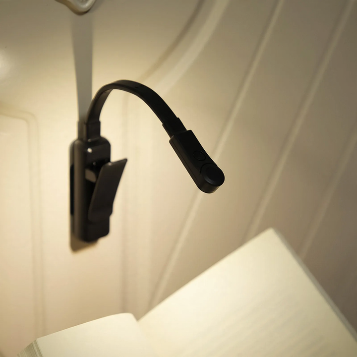 Compact LED Clip Lamp for Books